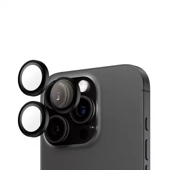 PanzerGlass® Hoops® Kameras lēcu aizsargs Melns iPhone 16 Pro | 16 Pro Max