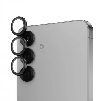 PanzerGlass® Hoops® kameras lēcu aizsargs melns Samsung Galaxy S25+