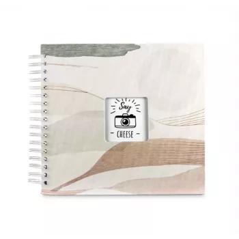 Hama Watercolor fotoalbums brūns 50 lapas spirāles iesējums