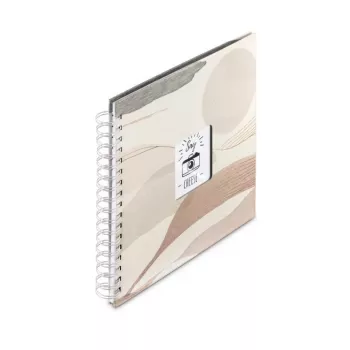 Hama Watercolor fotoalbums brūns 50 lapas spirāles iesējums
