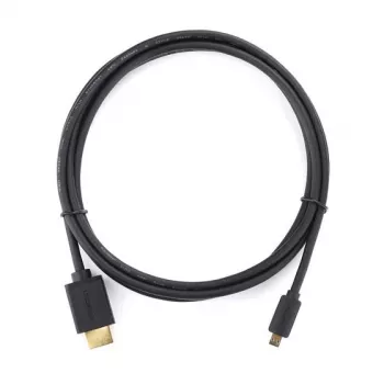 Ugreen 30104 HDMI kabelis 3 m Micro HDMI (HDMI Type D) uz HDMI (HDMI Type A) Melns