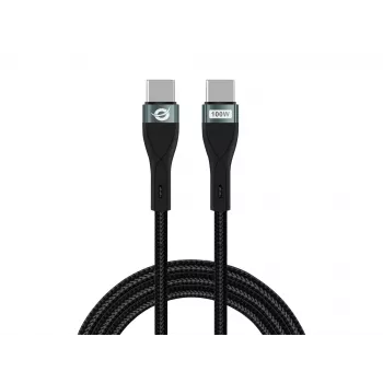 Conceptronic ETTA01B20 USB C-C PD 3.0 ātrās uzlādes kabelis 2m, 20V 5A, 480Mbps, E-Mark
