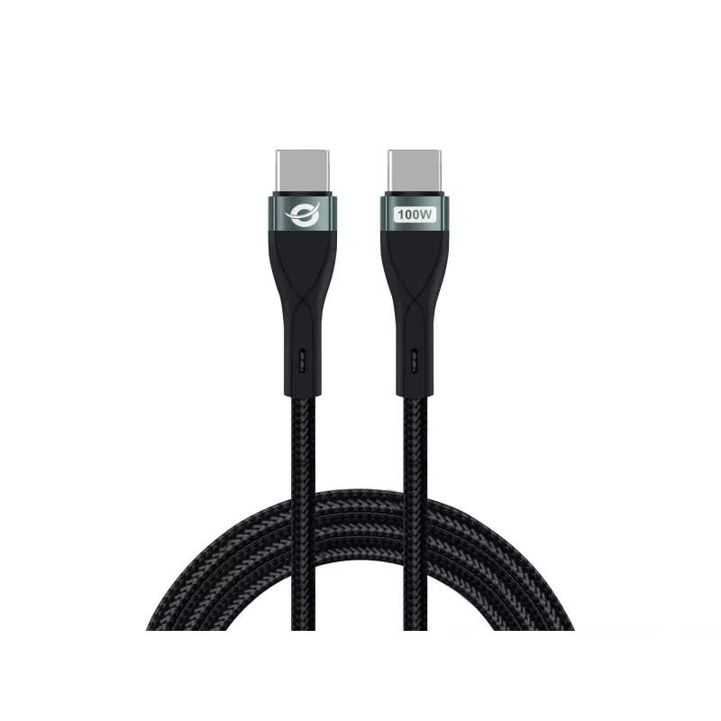 Conceptronic ETTA01B20 USB C-C PD 3.0 ātrās uzlādes kabelis 2m, 20V 5A, 480Mbps, E-Mark