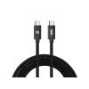 Conceptronic ETTA03B12 USB C-C PD 3.1 ātrās uzlādes kabelis 1,2 m, 240W, 48V 5A, 480Mbps, pīts