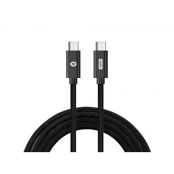 Conceptronic ETTA03B12 USB C-C PD 3.1 ātrās uzlādes kabelis 1,2 m, 240W, 48V 5A, 480Mbps, pīts