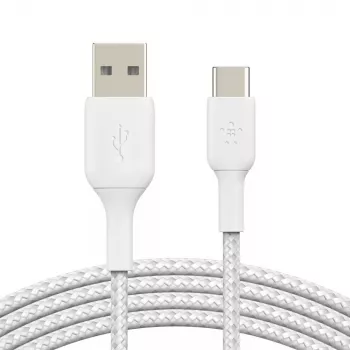 USB kabelis Belkin CAB002BT3MWH 3 m USB A USB C Balts
