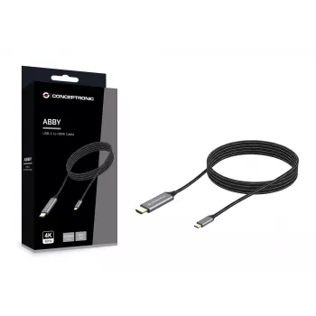 Conceptronic USB-C uz HDMI kabelis, vīrietis-vīrietis, 4K 60Hz, 2 m