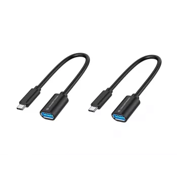 Conceptronic ABBY11B USB-C uz USB-A OTG Adapteris 2 iepakojumā, 20 cm