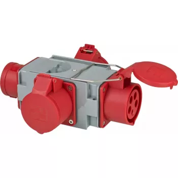 Strāvas spraudņa adapteris Brennenstuhl 1081640 400V 16A Pelēks Sarkans
