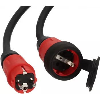 Pagarinātājs Brennenstuhl 9161250110 25m 1 AC Kontaktligzda Āra Melns Sarkans