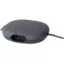 Brennenstuhl estilo uzlādes stacija ar auduma pārklājumu, 3 m, 1 rozete + 2 USB, antracīta/melna