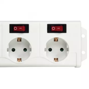 Hama 137239 pagarinātājs ar pārsprieguma aizsardzību 1.4 m 6 kontaktligzdas Balts