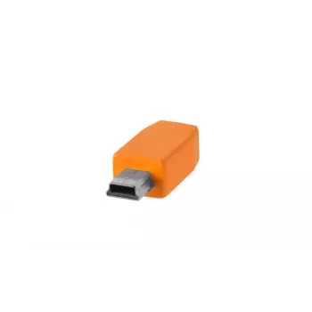 USB kabelis Tether Tools CUC2415-ORG 4.6m USB 2.0 USB-C uz Mini-USB B oranžs