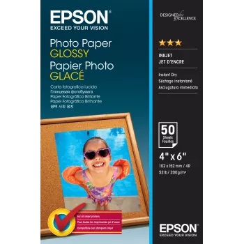 Foto papīrs Glancēts Epson C13S042547 10x15cm 50 loksnes