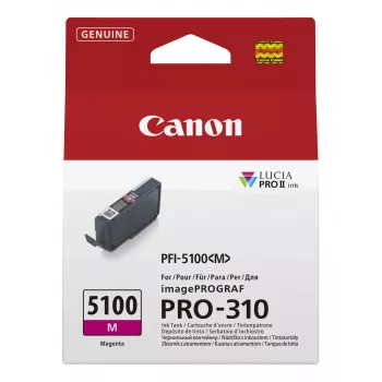 Canon PFI-5100 M oriģinālā magenta tintes kasetne 14.4 ml