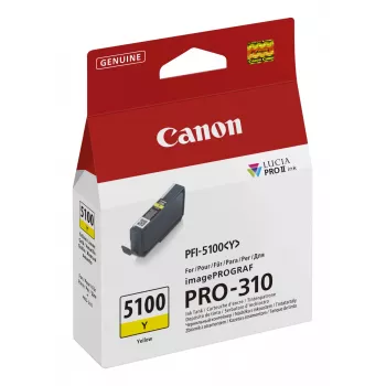 Canon PFI-5100 Y oriģinālā dzeltenā tintes kasetne