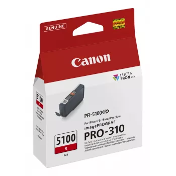 Canon PFI-5100 R oriģinālā sarkanā tintes kasetne 1 gab.