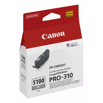 Canon PFI-5100 GY oriģinālā pelēkā tintes kasetne (1 gab.)