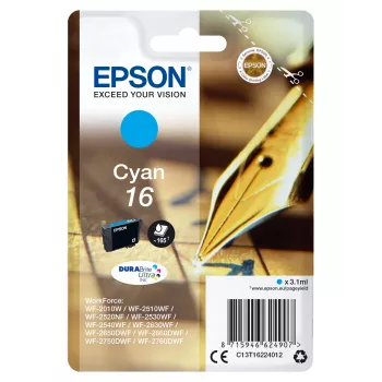 Epson DURABrite Ultra Cyan 16 oriģinālā tintes kasetne (viena)