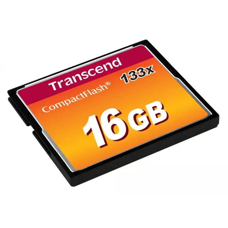CompactFlash karte Transcend TS16GCF133 16GB, 50MB/s lasīšana, 20MB/s rakstīšana