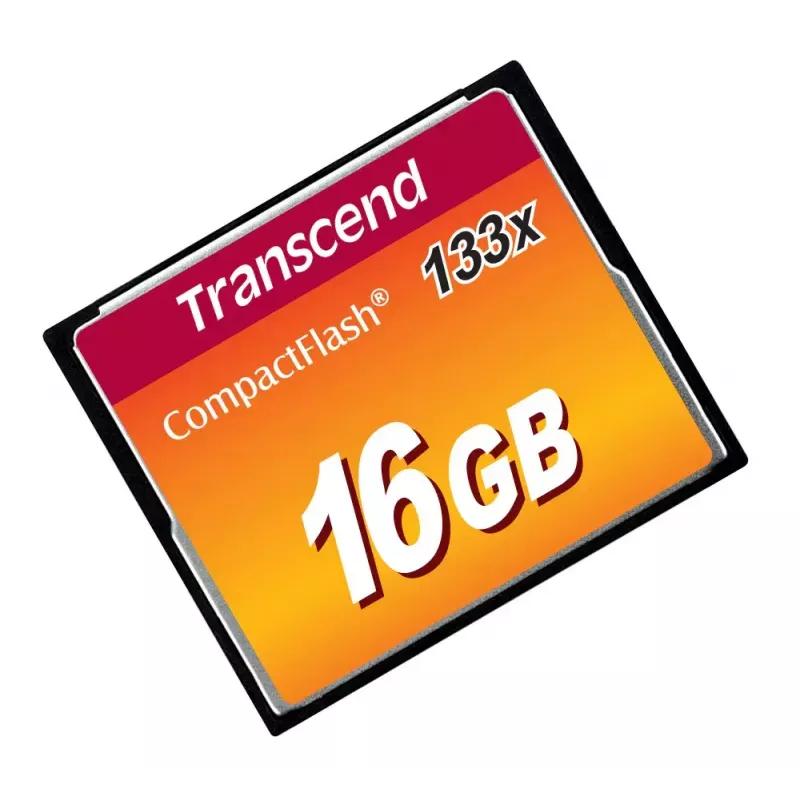 CompactFlash karte Transcend TS16GCF133 16GB, 50MB/s lasīšana, 20MB/s rakstīšana