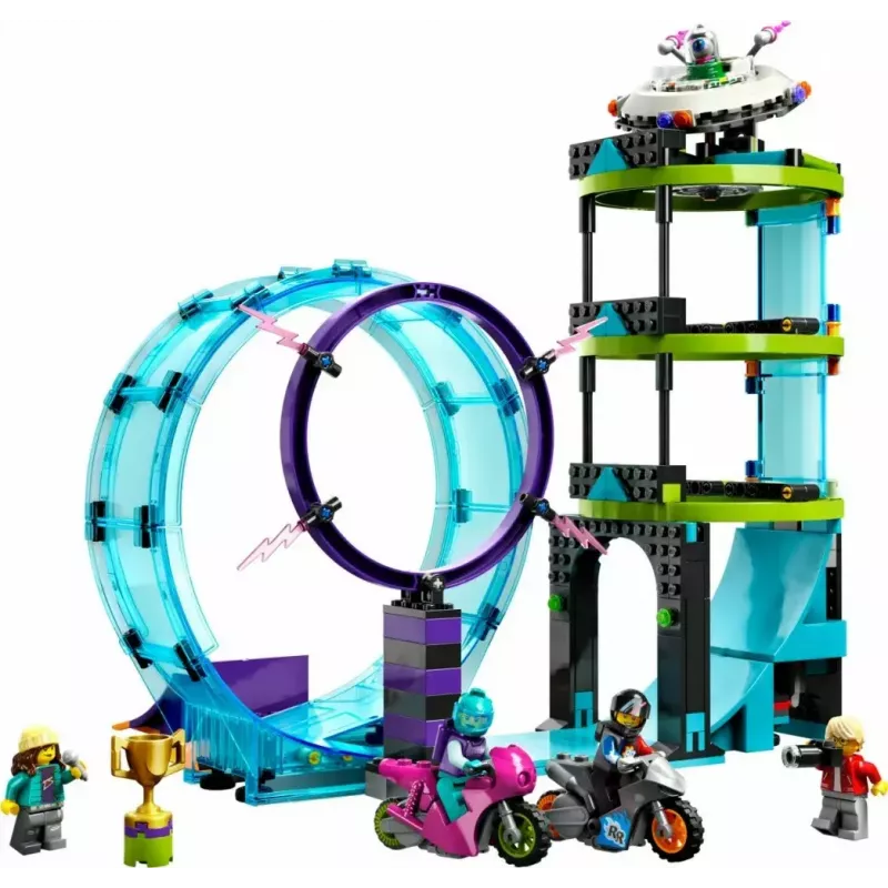 LEGO City Stuntz 60361 Ultimate Stunt Riders Challenge – triku motociklu komplekts