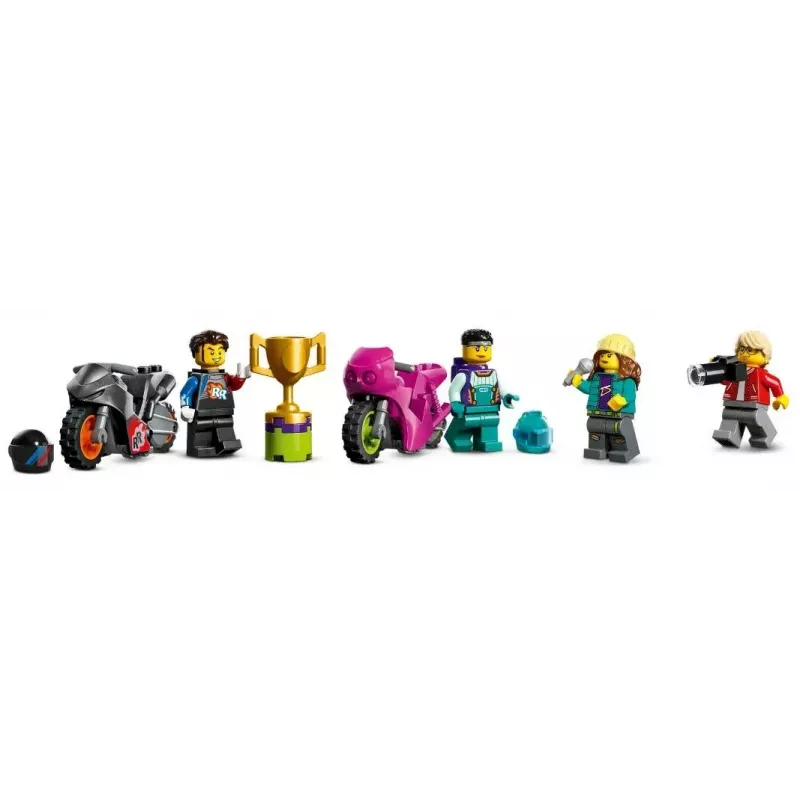LEGO City Stuntz 60361 Ultimate Stunt Riders Challenge – triku motociklu komplekts