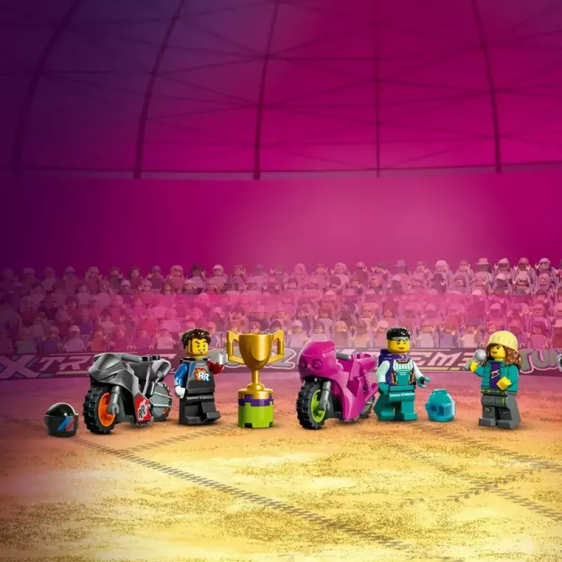 LEGO City Stuntz 60361 Ultimate Stunt Riders Challenge – triku motociklu komplekts
