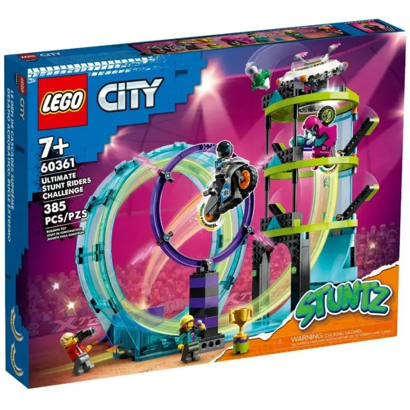 LEGO City Stuntz 60361 Ultimate Stunt Riders Challenge – triku motociklu komplekts