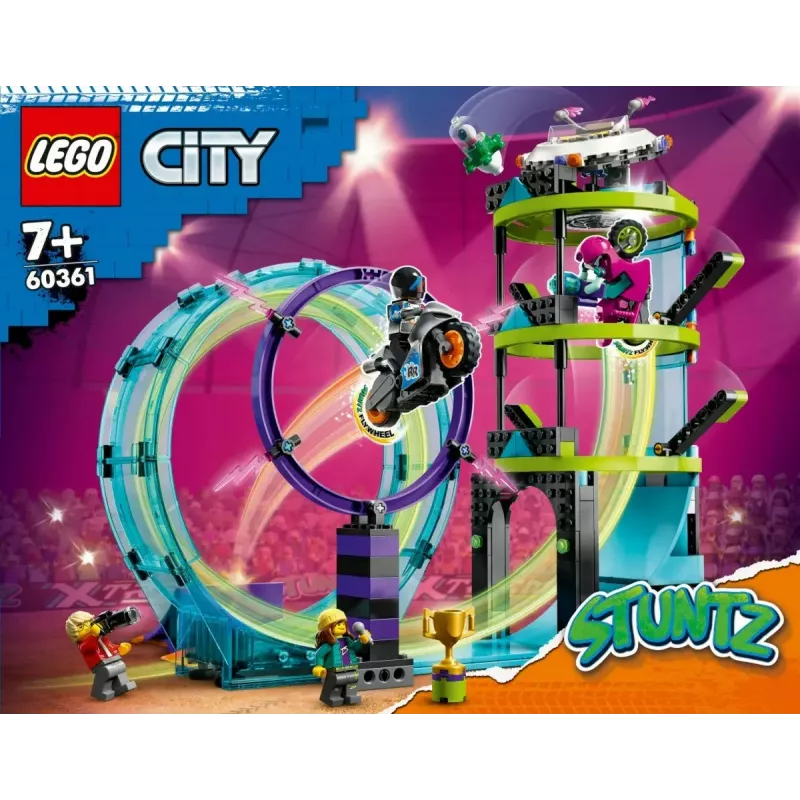 LEGO City Stuntz 60361 Ultimate Stunt Riders Challenge – triku motociklu komplekts