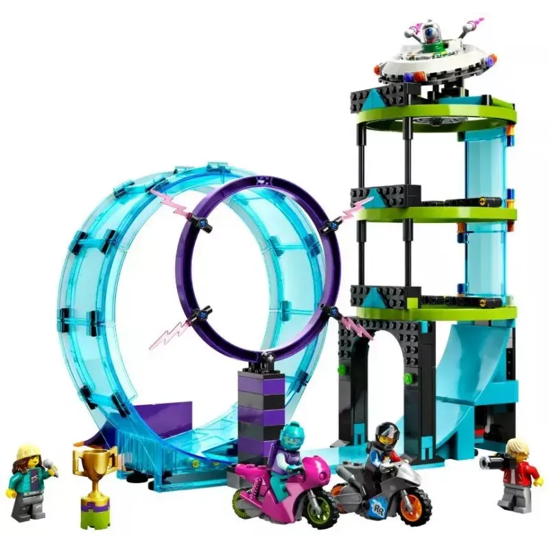 LEGO City Stuntz 60361 Ultimate Stunt Riders Challenge – triku motociklu komplekts
