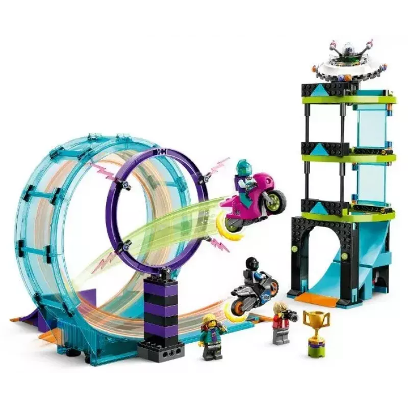 LEGO City Stuntz 60361 Ultimate Stunt Riders Challenge – triku motociklu komplekts