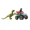 schleich Dinozauri Kvadracikla bēgšana no Velociraptora
