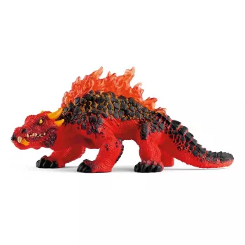 schleich ELDRADOR CREATURES Magmas Ķirzaka, 7+ gadi, Lavas Pasaule, Briesmoņi un pūķi, Melna, Sarkana, Plastmasa