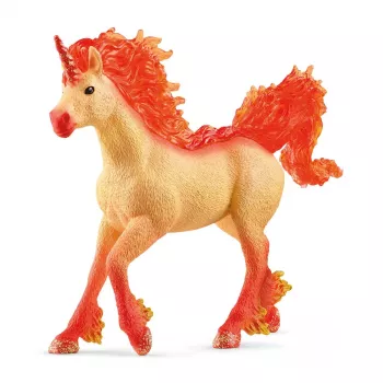 Schleich BAYALA Elementa Fire Unicorn Stallion Oranžs 70756S