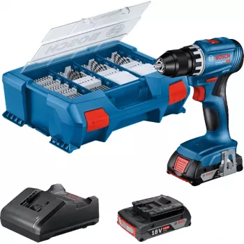 Bosch GSR 18V-45 Professional bezvadu urbjmašīna 500 RPM bezatslēgas 900 g melna, zila