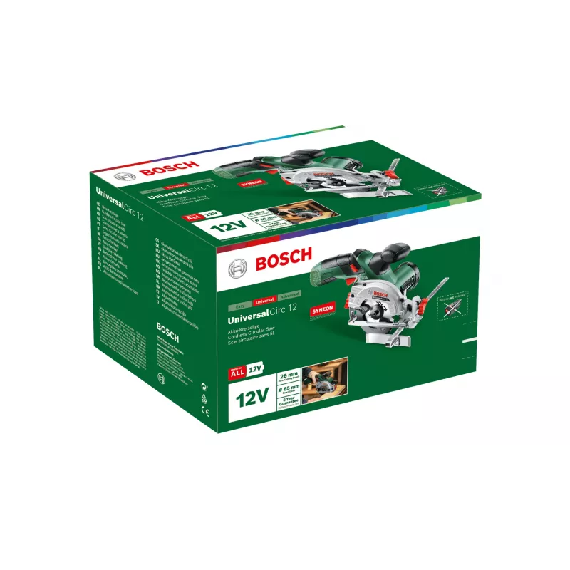 Bosch UniversalCirc 12 06033C7003 akumulatora ripzāģis, 85 mm, 12 V, bez akumulatora