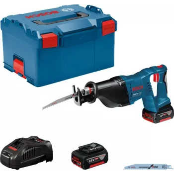 Bosch GSA 18V-LI Professional bezvadu zāģis, melns/zils