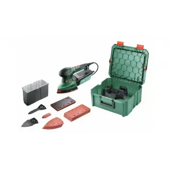 Bosch PSM 200 AES daudzslīpmašīna 26000 RPM Melna, Zaļa 200 W