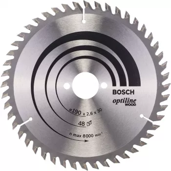 Bosch Optiline Wood ripzāģa asmens, Koks, 19 cm, Bosch, 340 g, 1 gab.