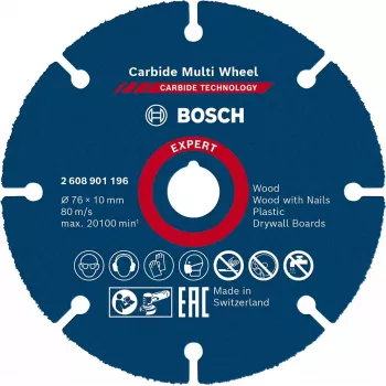 Bosch 2 608 901 196 griešanas disks kokam, plastmasai un kompozītmateriāliem