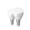 Philips Hue White and colour ambience Lustre P45 E14 viedā spuldze (2 iepakojumā)