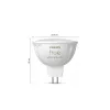 Philips Hue White and colour ambience MR16, GU53, 6.3 W, Bluetooth/Zigbee viedais prožektors