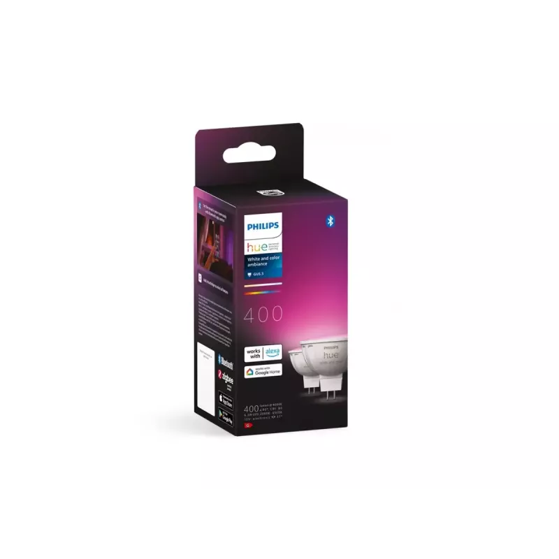 Philips Hue White and colour ambience MR16, GU53, 6.3 W, Bluetooth/Zigbee viedais prožektors