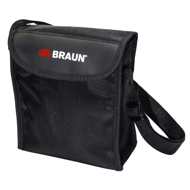 Braun Compagno 8x50 WP binoklis BAK-4 Melns