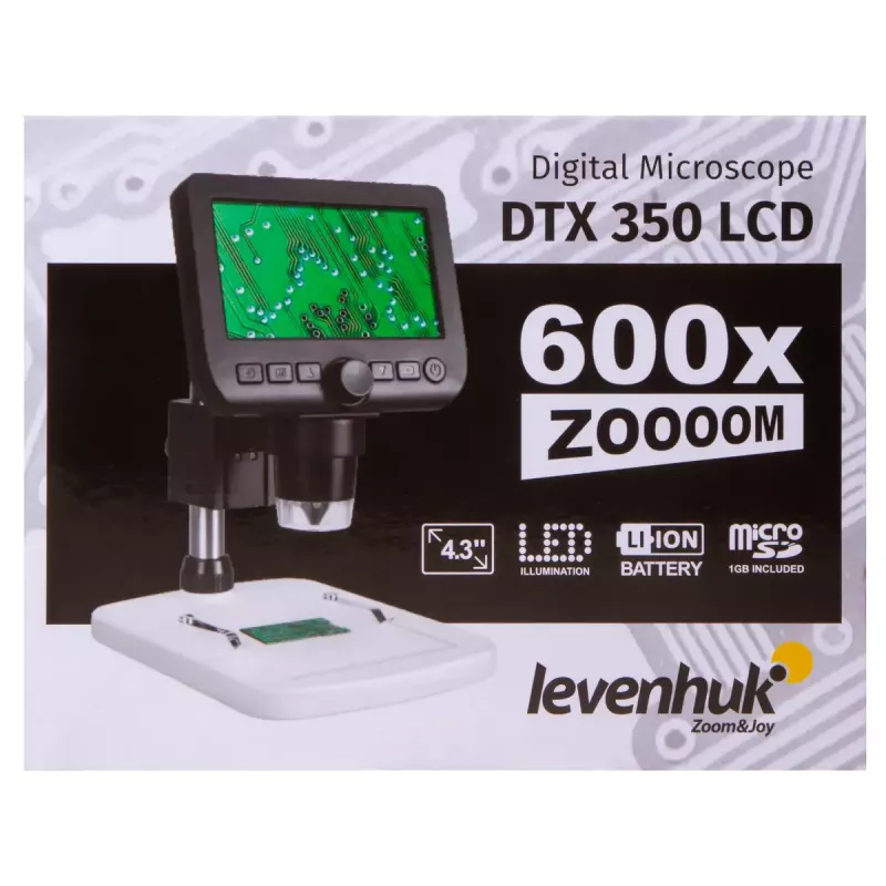 Digitālais mikroskops Levenhuk DTX 350 LCD, 600x palielinājums
