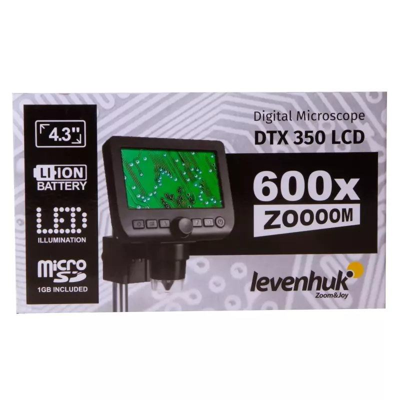 Digitālais mikroskops Levenhuk DTX 350 LCD, 600x palielinājums