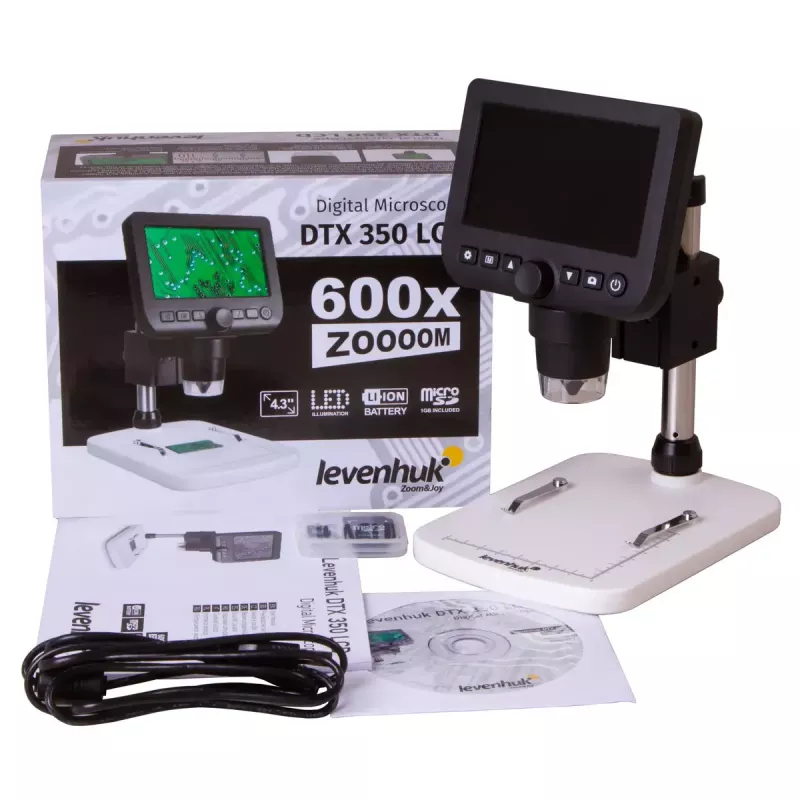 Digitālais mikroskops Levenhuk DTX 350 LCD, 600x palielinājums