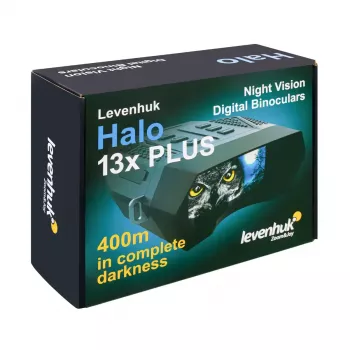 Binoklis Levenhuk Halo 13x Plus, 13x palielinājums, melns