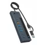 RAIDSONIC ICY BOX 9-in-1 centrmezgls ar Power Delivery, USB 3.2 Gen 2 Type-C/Type-A savienojumu, alumīnijs, zils
